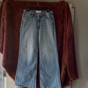 Classic Blue Wide-Leg Women Jeans